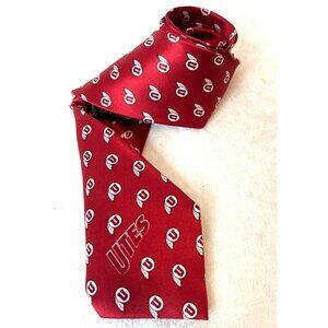 University of Utah UTES Neck tie Necktie 100% Silk Salties Designs Red Athletics